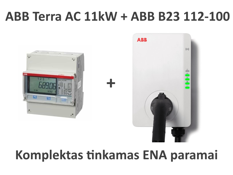 ABB Terra AC 11kW + Galios valdiklis B23 112-100 Komplektas ENA paramai